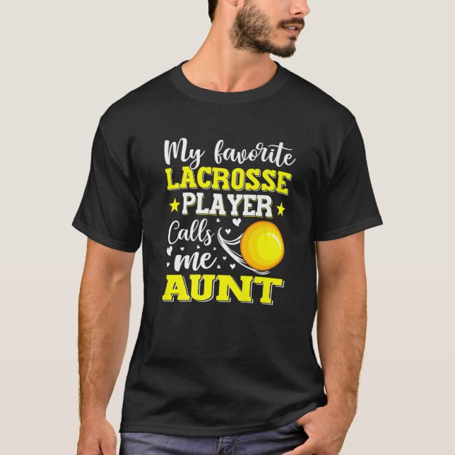 Camiseta Mi jugador favorito de Lacrosse me llama madres tí (Anverso)