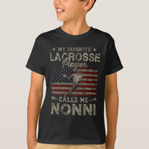 Camiseta Mi jugador favorito de Lacrosse me llama Nonni Mot