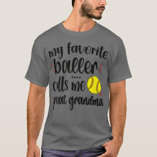 Camiseta Mi jugador favorito de Softball me llama genial al