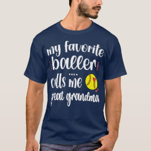 Camiseta Mi jugador favorito de Softball me llama genial al