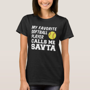 Camiseta Mi jugador favorito de Softball me llama judía sab