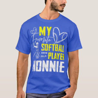 Camiseta Mi jugador favorito de Softball me llama Nonnie 