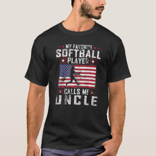 Camiseta Mi jugador favorito de Softball me llama tío Fa