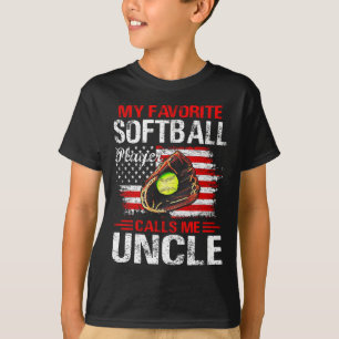 Camiseta Mi jugador favorito de Softbyll me llama Uncle Ame