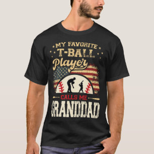 Camiseta Mi jugador favorito de T-Ball me llama abuelo band