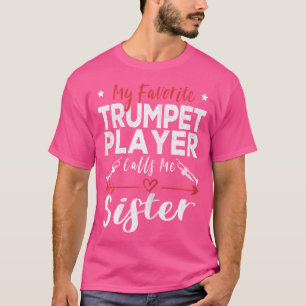 Camiseta Mi jugador favorito de trompeta me llama trompeta