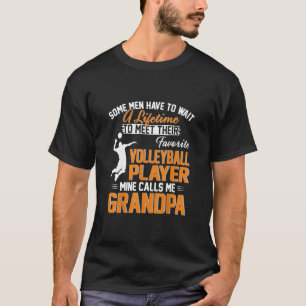 Camiseta Mi jugador favorito de voleibol me llama abuelo