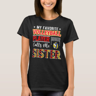 Camiseta Mi jugador favorito de voleibol me llama Hermana M