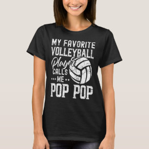 Camiseta Mi jugador favorito de voleibol me llama pop