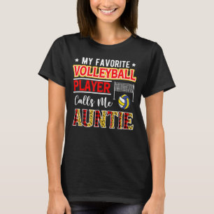 Camiseta Mi jugador favorito de voleibol me llama tía Moth