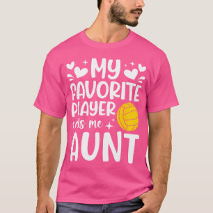Camiseta Mi jugador favorito del waterpolo acuático tía a l