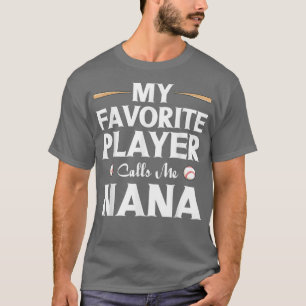 Camiseta Mi jugador favorito llama a la abuela que ama al b
