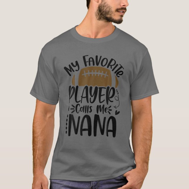 Camiseta Mi jugador favorito me llama amantes del fútbol Na (Anverso)