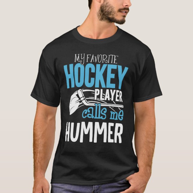 Camiseta Mi jugador favorito me llama hockey sobre hierba (Anverso)
