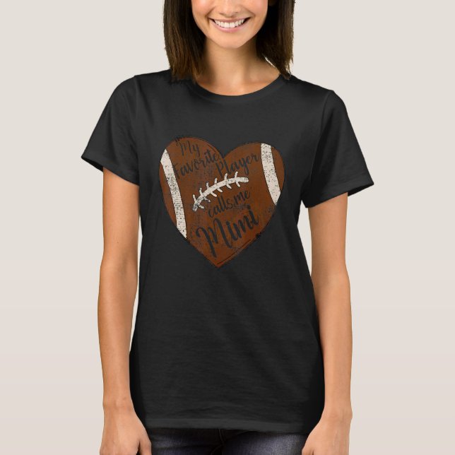 Camiseta Mi jugador favorito me llama Mimi Football Heart C (Anverso)