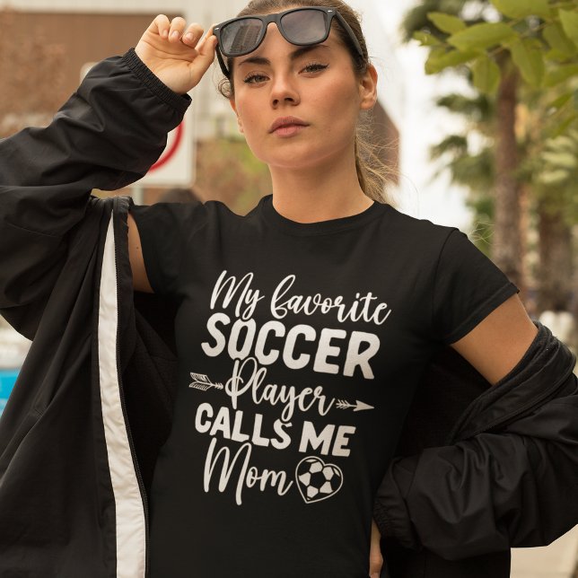 Camiseta Mi Jugador Favorito me llama Mom Funny Mom (Subido por el creador)