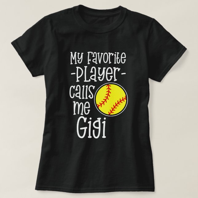 Camiseta Mi jugador preferido me llama GIF del juego de (Diseño del anverso)