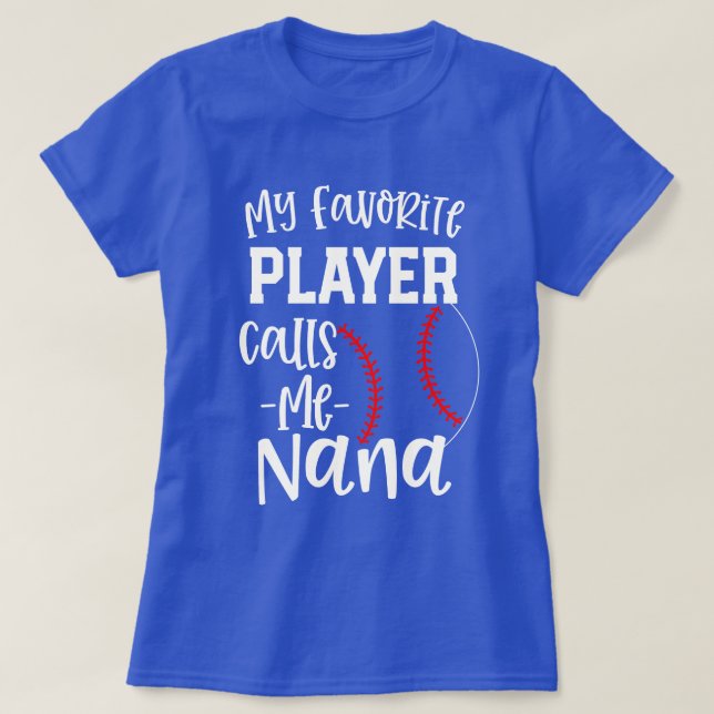 Camiseta Mi jugador preferido me llama regalo del béisbol (Diseño del anverso)