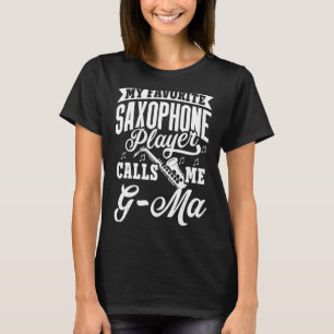 Camiseta Mi jugador saxofón favorito me llama Mamáes G