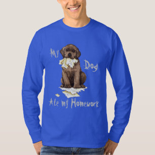 Camiseta Mi laboratorio de chocolate comió mi hogar