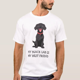 Camiseta Mi Laboratorio Negro Es Mi Mejor Amigo