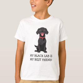 Camiseta Mi Laboratorio Negro Es Mi Mejor Amigo