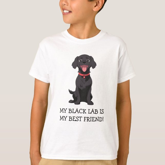 Camiseta Mi Laboratorio Negro Es Mi Mejor Amigo (Anverso)