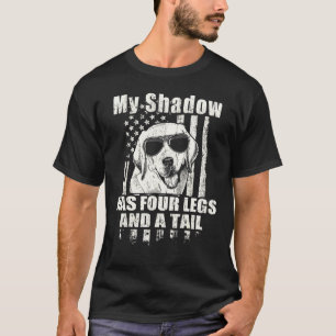 Camiseta Mi Labrador de sombra orgullosa bandera americana