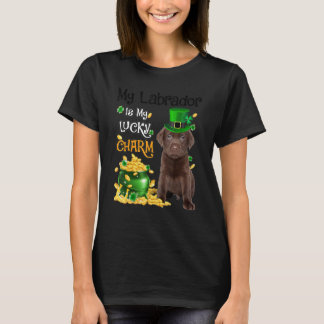 Camiseta Mi Labrador Es Mi Afortunado Encanto Cute Dog Patr