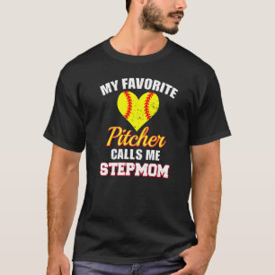 Camiseta Mi lanzador favorito me llama StepMom lanzador Sof