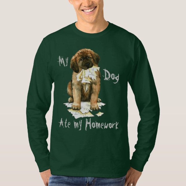 Camiseta Mi Leonberger Ate Mi Casa (Anverso)