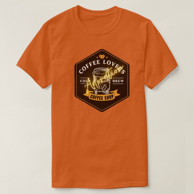 Camiseta Mi libertad es beber mi taza de café cada vez que  (Diseño del anverso)