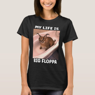 Camiseta Mi LiFe es un gran floppa meme caracal