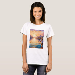 Camiseta Mi línea es un desastre, pero luzco genial - Pesca