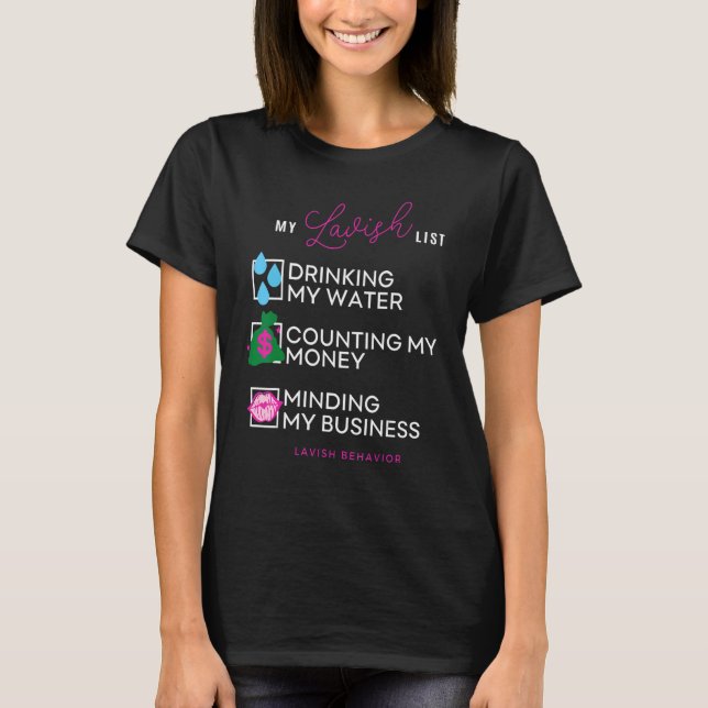Camiseta Mi lista de lujo (Anverso)