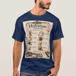 Camiseta Mi lista de verificación de hidratación