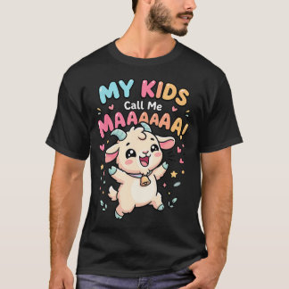 Camiseta Mi Llámame Maaa Cabra Divertida Mamá Granja Día de