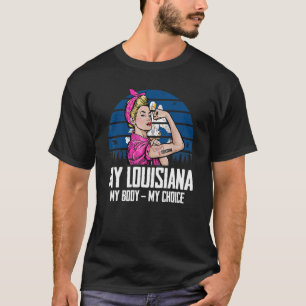 Camiseta Mi Louisiana Mi Cuerpo Mi Elección Luisiana Bander