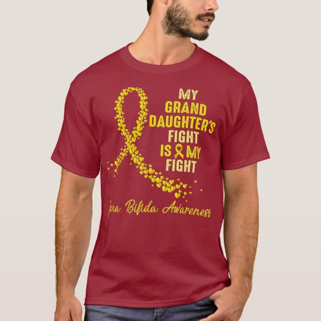 Camiseta Mi lucha de ABUELA es mi lucha Spina Bifida (Anverso)