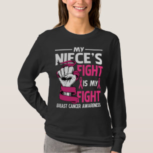 Camiseta Mi lucha de NIECES es mi lucha contra el cáncer de