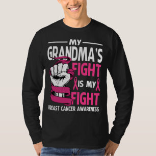 Camiseta Mi lucha GRANDMAS es mi lucha contra el cáncer de 
