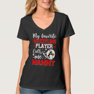 Camiseta Mi luchadora favorita me llama mujeres nanas