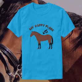 Camiseta Mi lugar feliz | Caballo de la Bahía