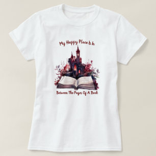 Camiseta Mi Lugar Feliz Está Entre Las Páginas De Un Libro