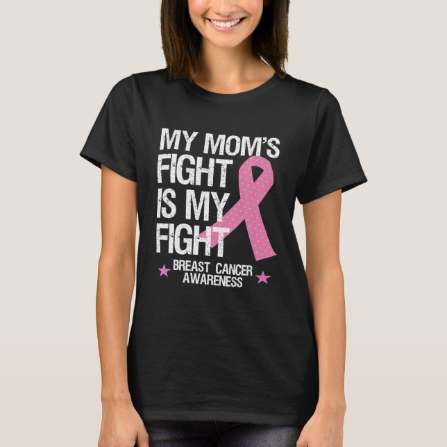 Camiseta Mi Madre Lucha Es Conciencia Sobre El Cáncer De Ma (Anverso)