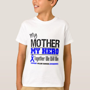 Camiseta Mi madre, mi cáncer de colon del héroe