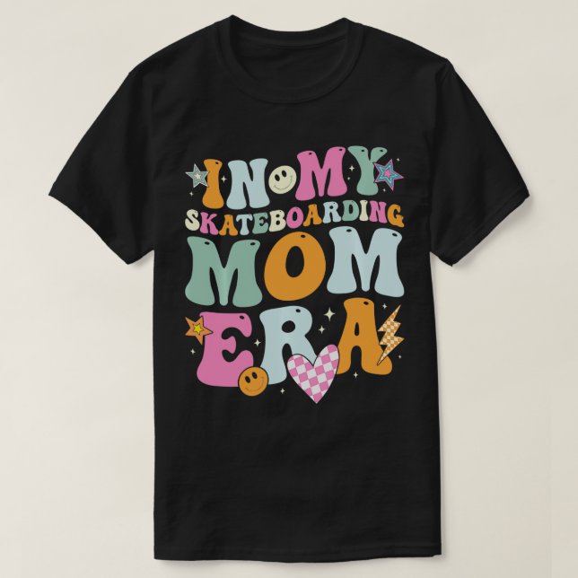 Camiseta Mi madre patinadora era retro para las madres (Diseño del anverso)