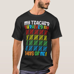 Camiseta Mi maestro sobrevivió 100 días de mí 100 días de e