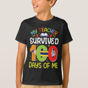 Camiseta Mi maestro sobrevivió 100 días de mí divertido día