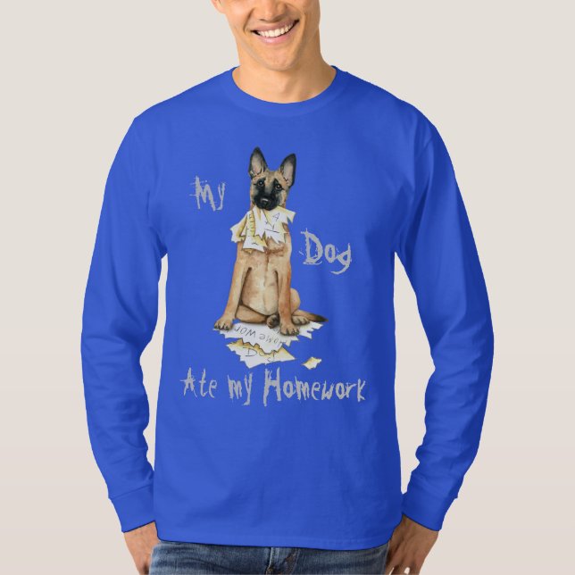 Camiseta Mi Malinois se comió mi hogar (Anverso)